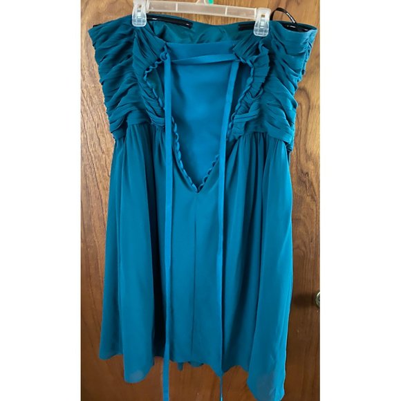 Donna Morgan Sarah Strapless Chiffon Dress - Picture 3 of 6